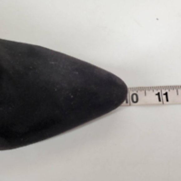 Express Womens Ankle Boots Booties Black Wedge Heels Pointed Toe Pull‎ Ons 8 - Picture 5 of 10